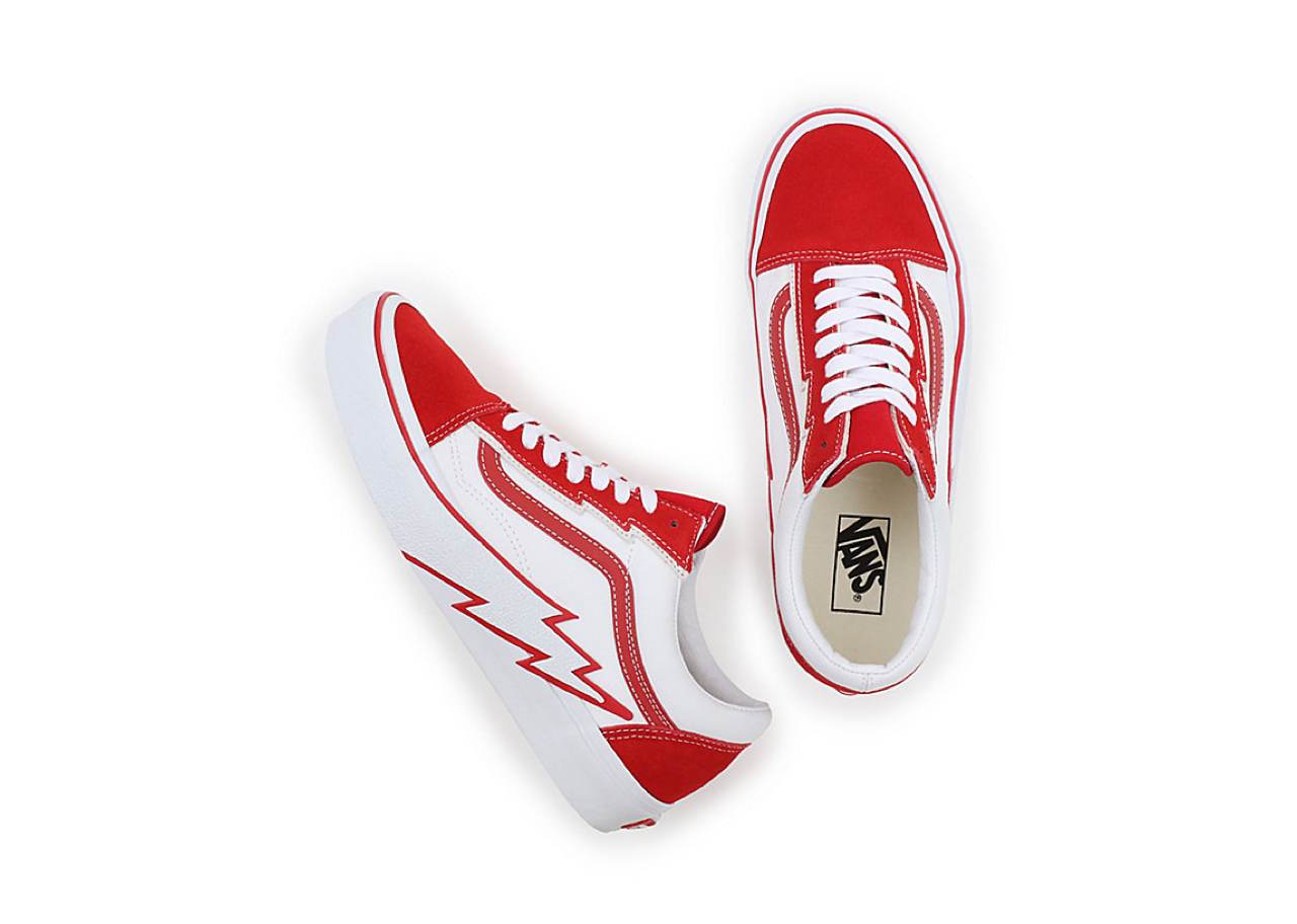 Vans Old Skool Bolt Two Tone Red True White - photo 2