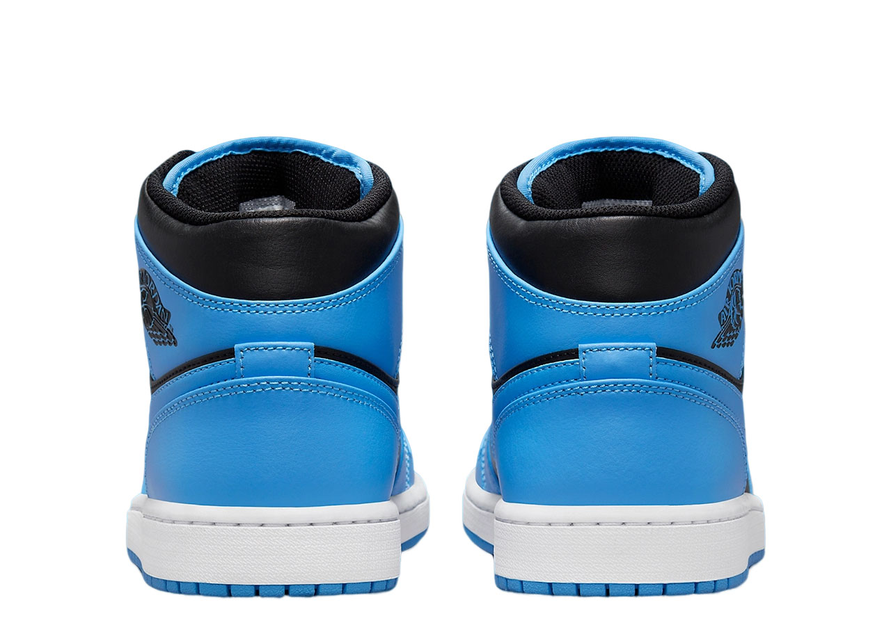 Air Jordan 1 Mid University Blue Black - photo 3