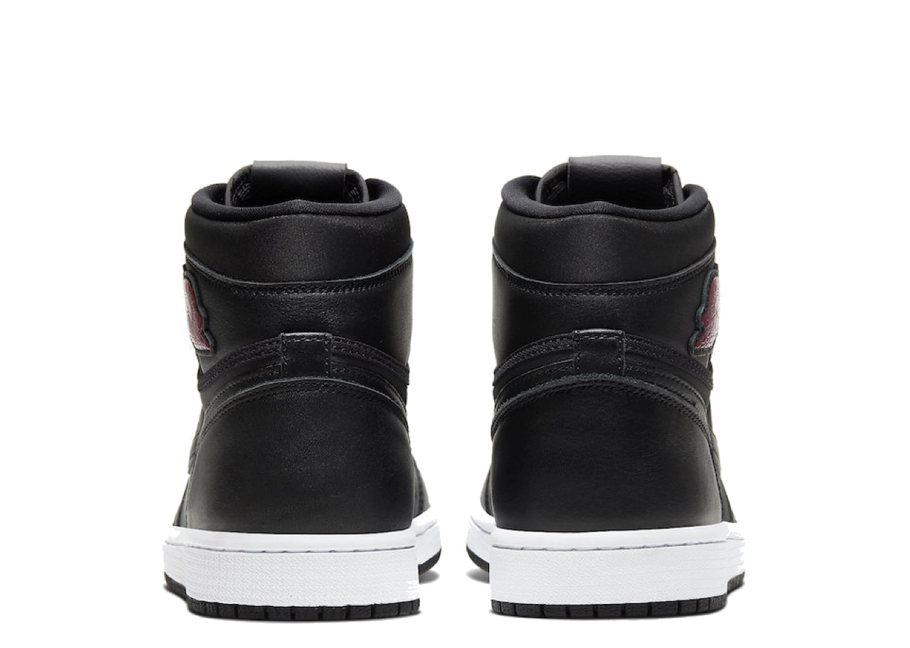 Air Jordan 1 Retro High Black Satin Gym Red - photo 3