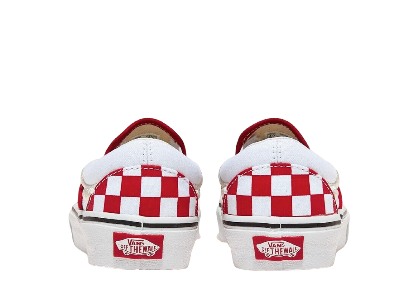 Vans Slip-On 138 Sidestripe Red Checkerboard - photo 2