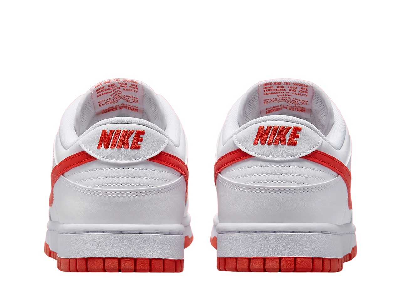 Nike Dunk Low Retro White Picante Red - photo 3