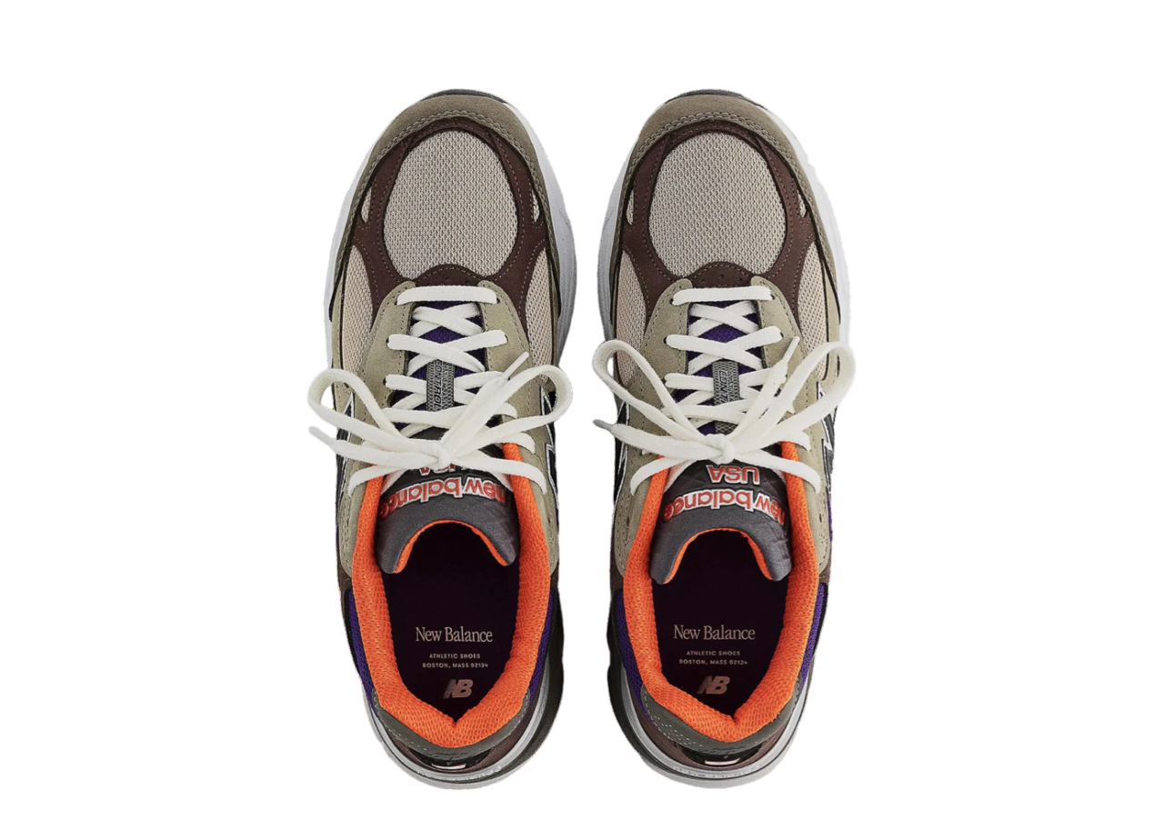New Balance 990v3 MiUSA Teddy Santis Khaki Orange - photo 2