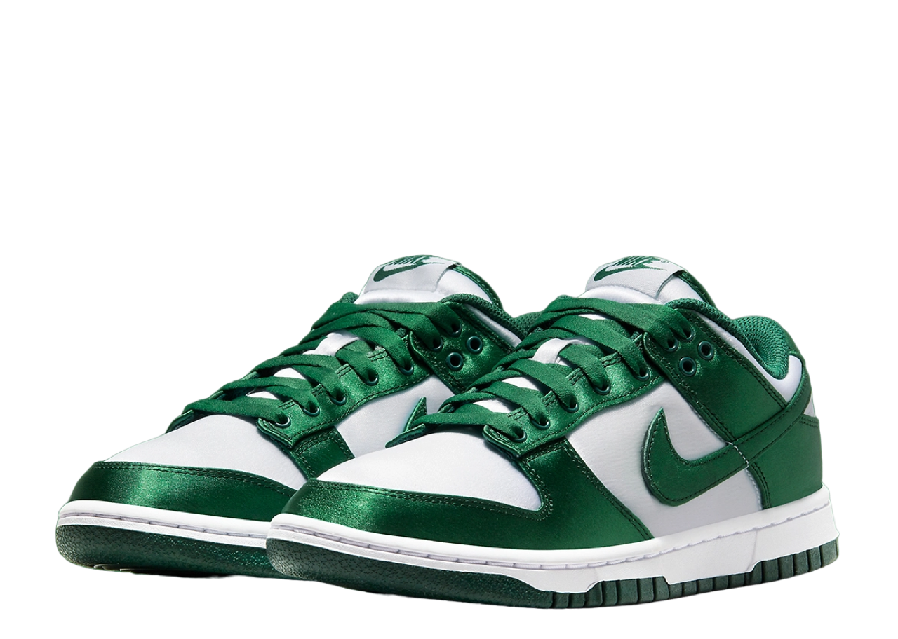Nike Dunk Low Team Green Satin (Women's) - photo 2