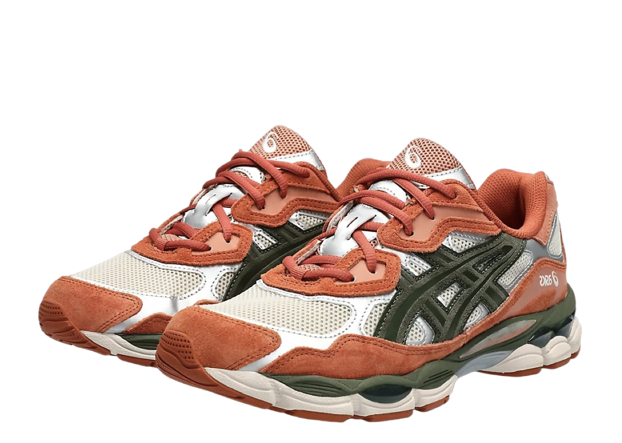 ASICS Gel-NYC Oatmeal Forest Green Orange - photo 2