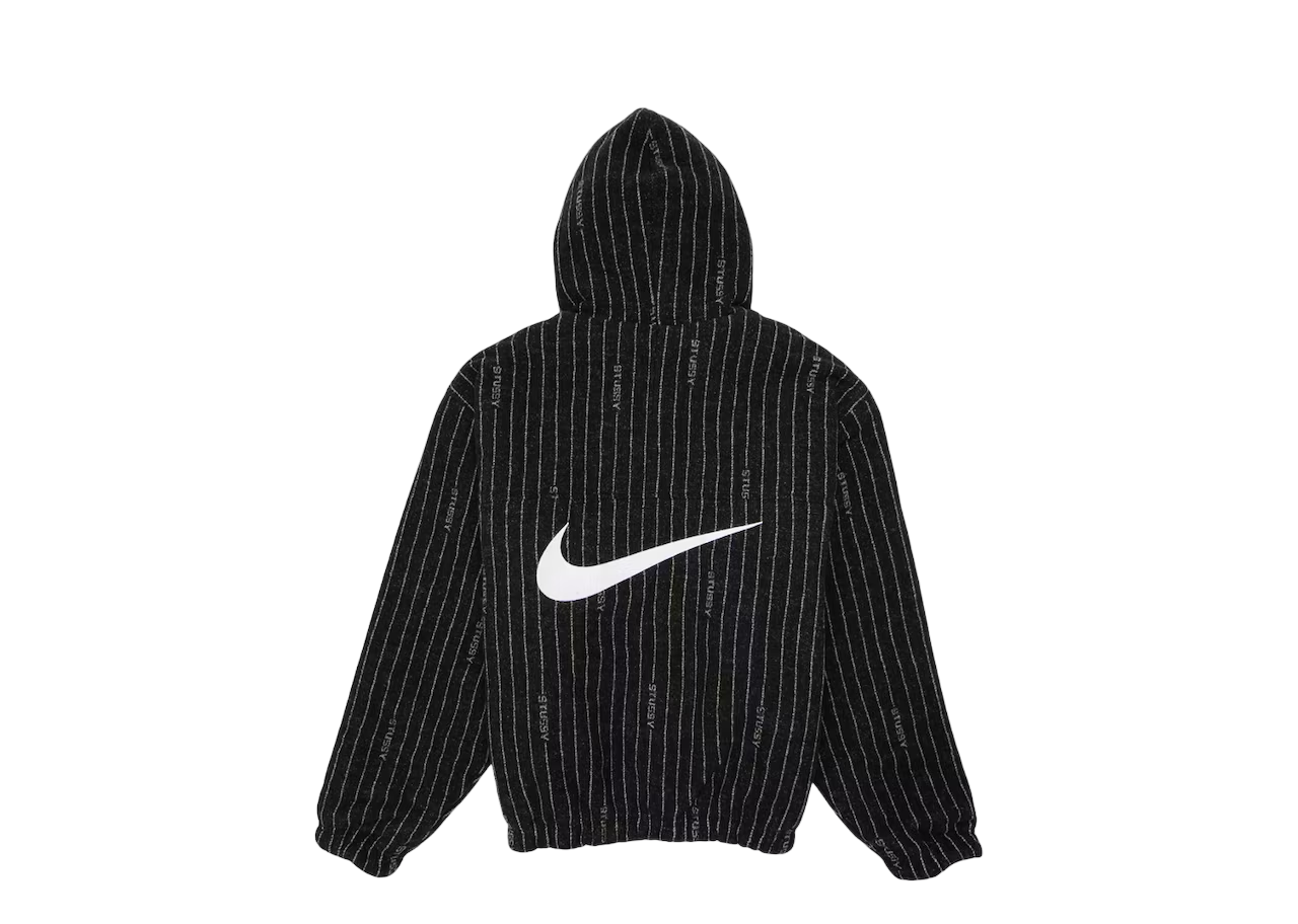 Nike X Stussy Striped Wool Jacket Black - photo 2