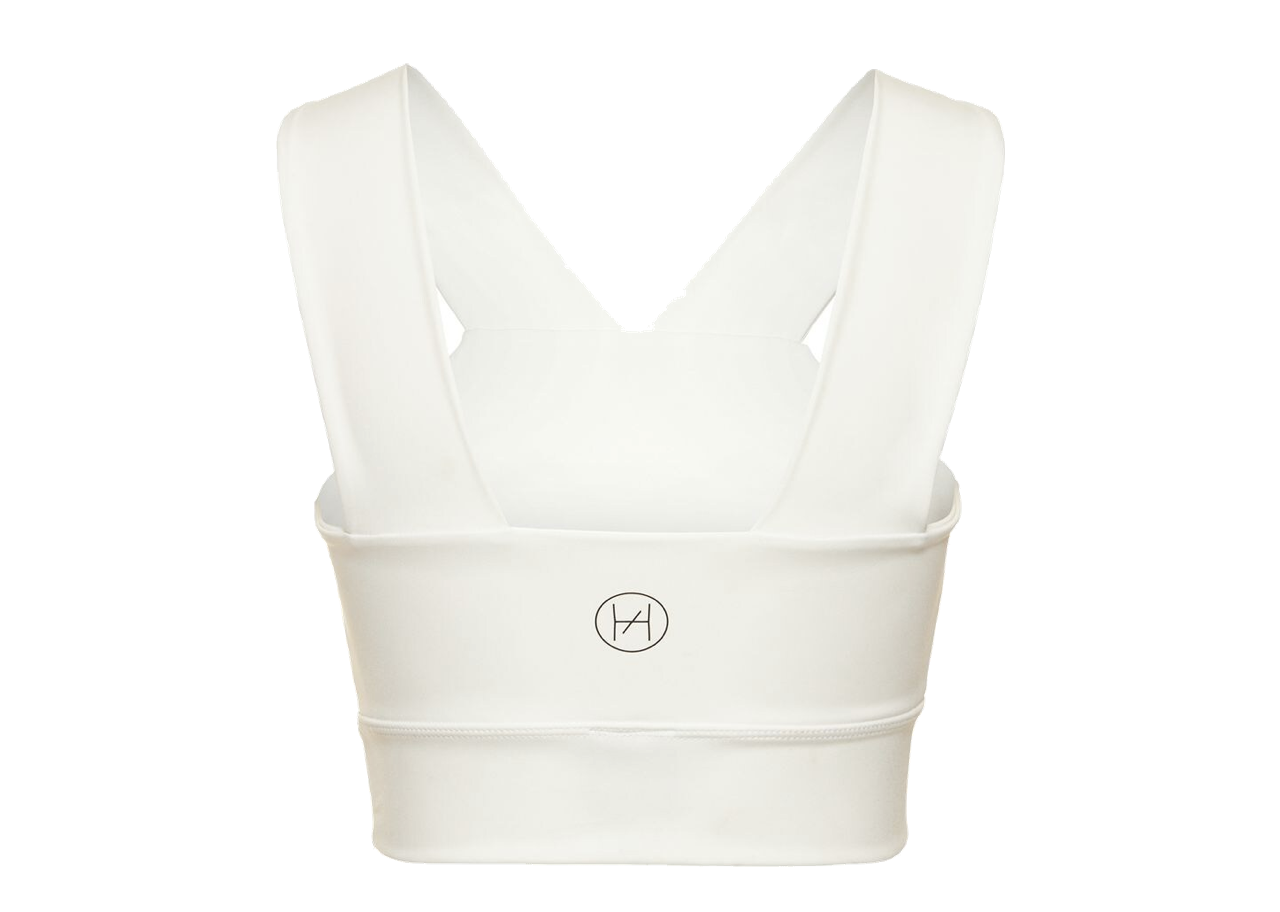 HÉROS Strap Crop Sport Top White - photo 2