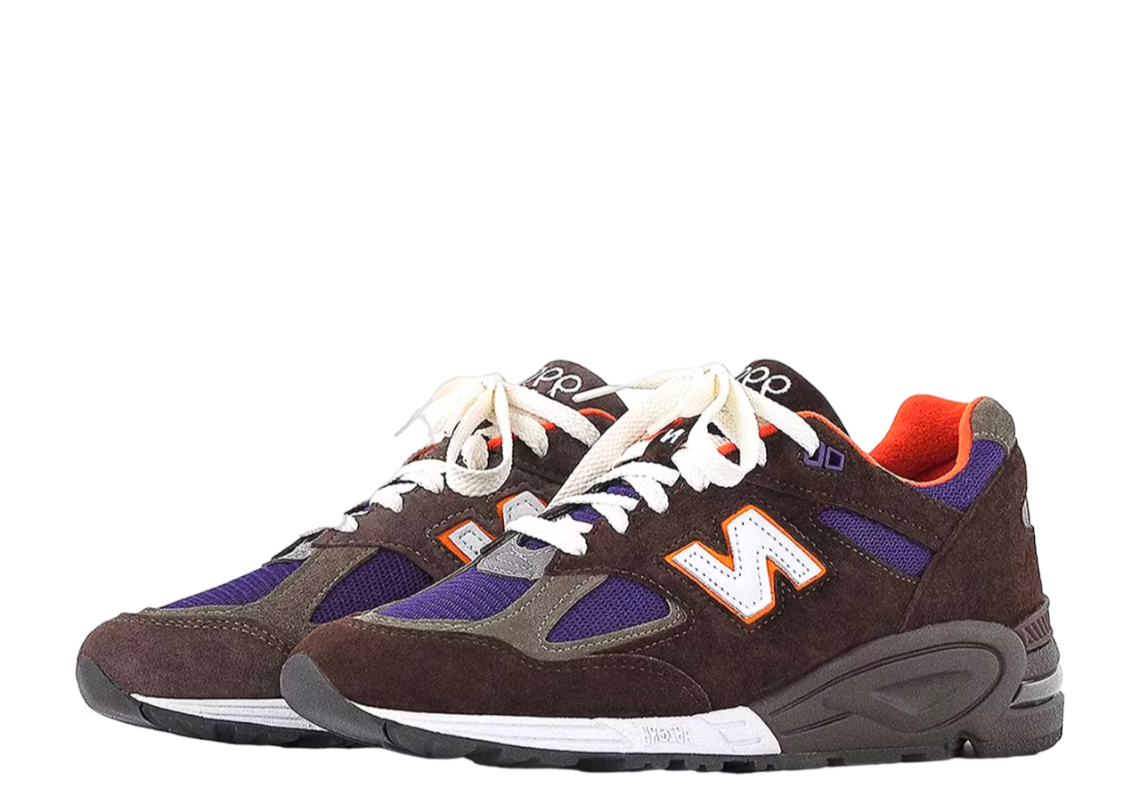 New Balance 990v2 MiUSA Brown Purple - photo 2