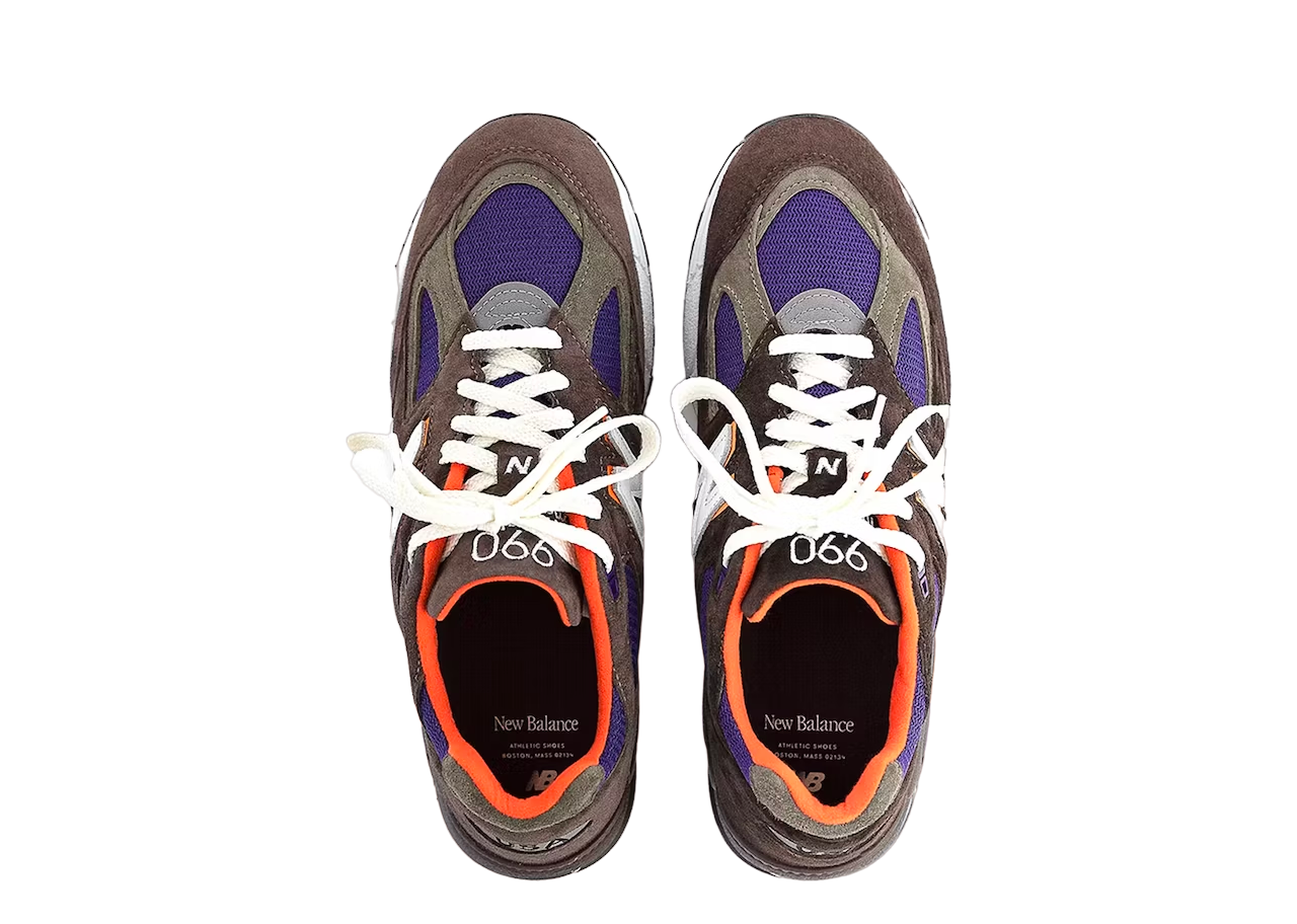 New Balance 990v2 MiUSA Brown Purple - photo 3