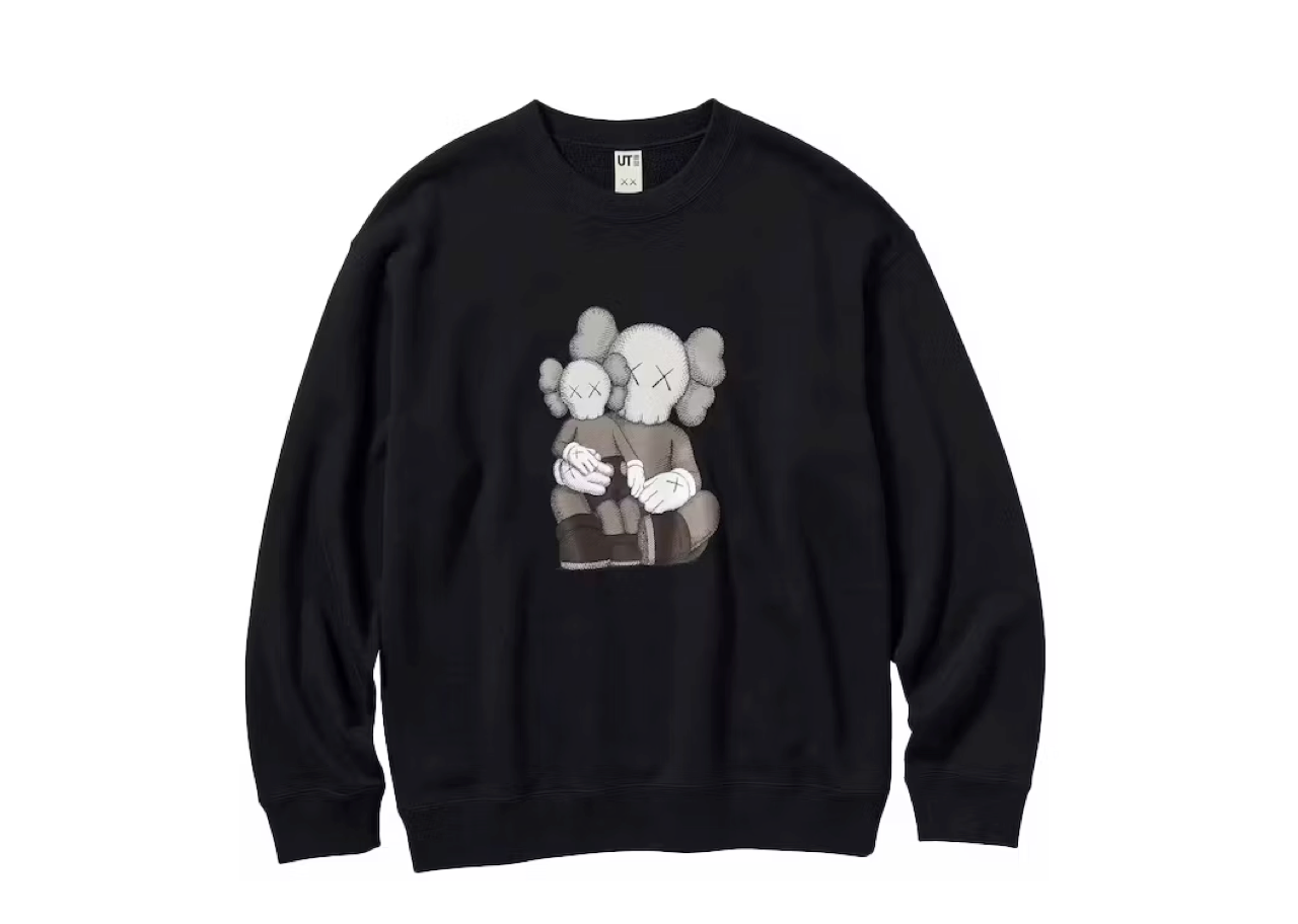 KAWS x Uniqlo Longsleeve Sweatshirt Black(Asia Sizing) - photo 2