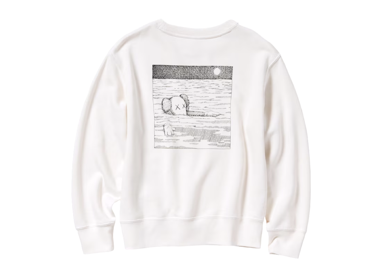 KAWS x Uniqlo Crewneck Sweater Kids White - photo 2