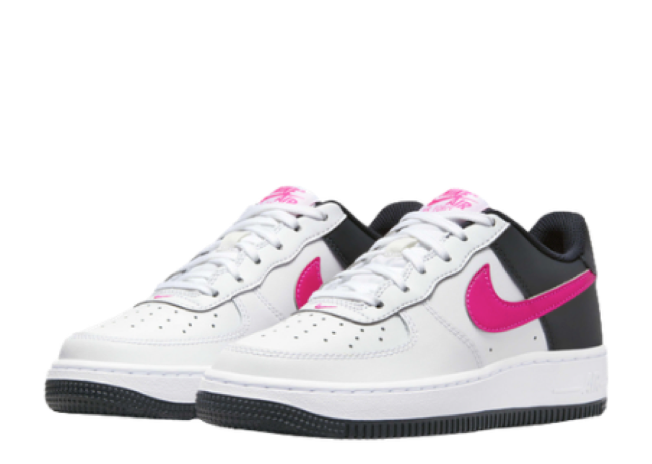 Nike Air Force 1 White Fierce Pink (Grade School) - photo 2