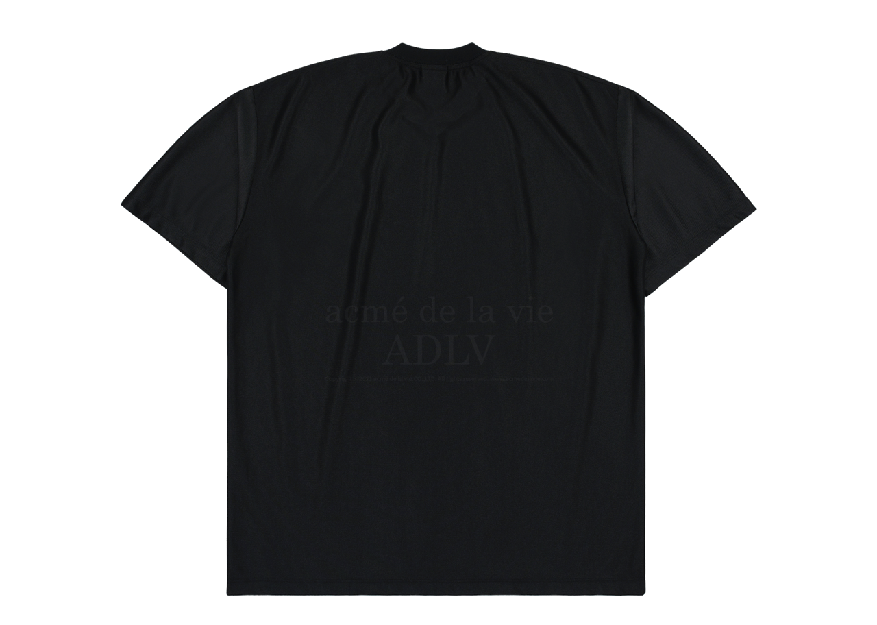 Acme De La Vie Round Logo Foodball Jersey T-Shirt Black - photo 2