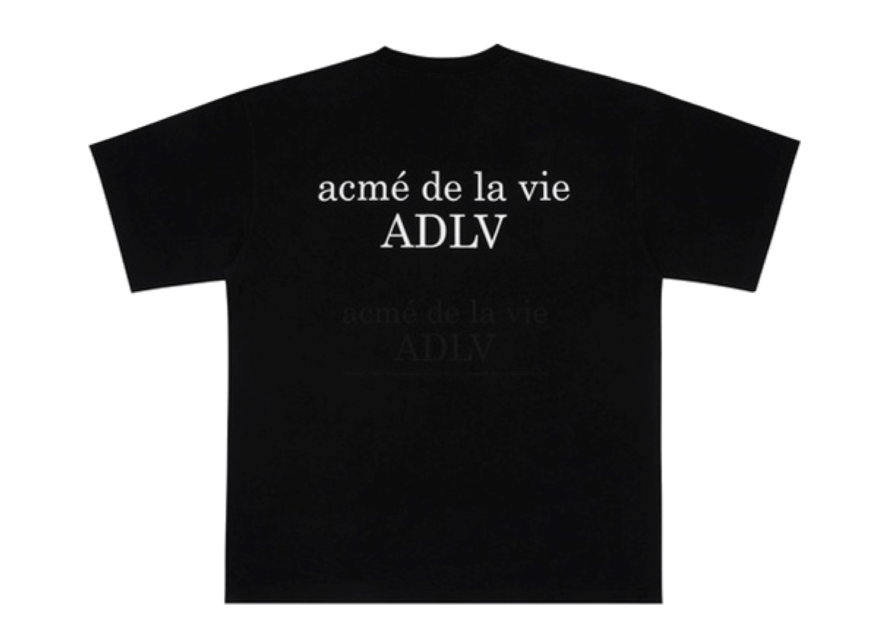 Acme De La Vie Baby Face Apple Girl T-Shirt Black - photo 2