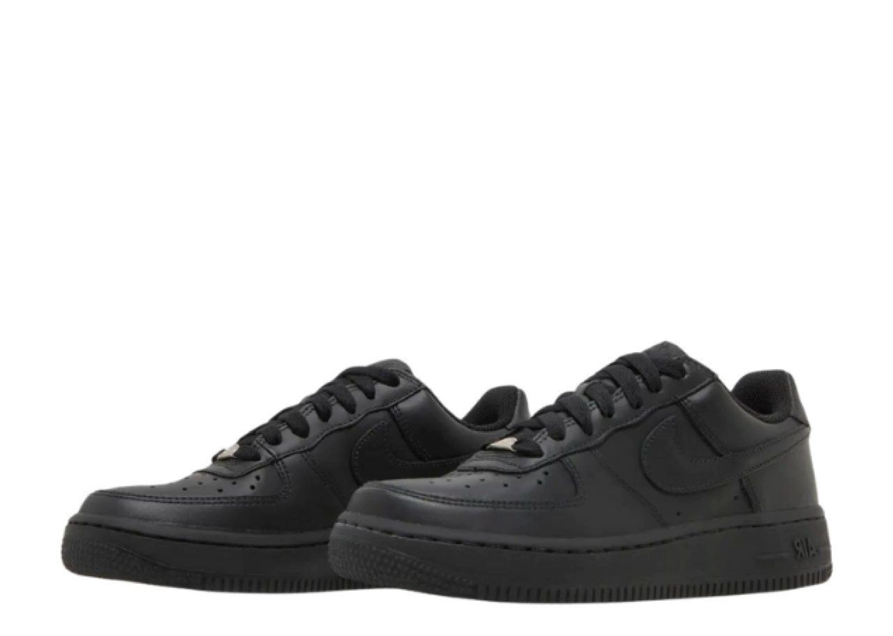Nike Air Force 1 Black (Grade School) - photo 2