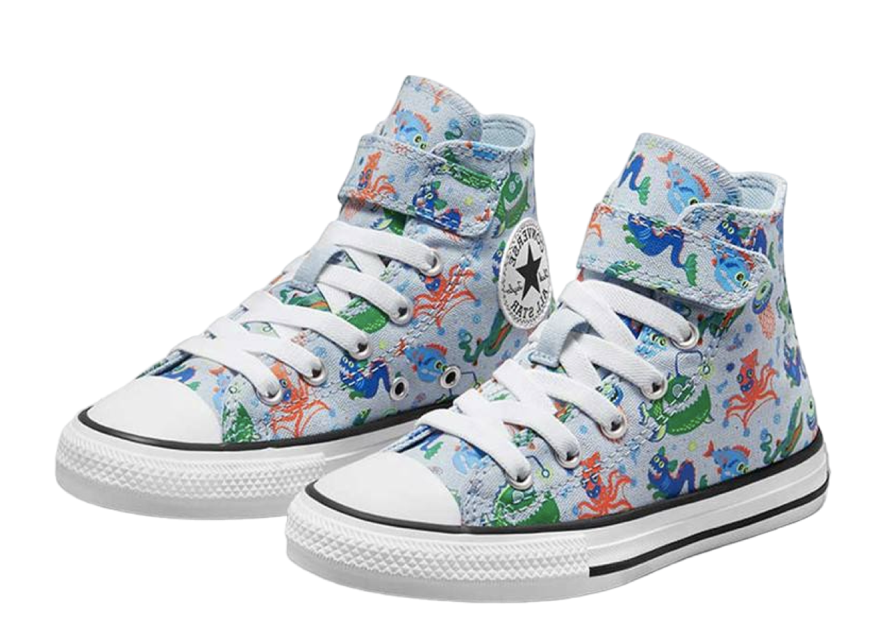 Converse Chuck Taylor All Star V1 Graphic Armony Blue (Grade School) - photo 2