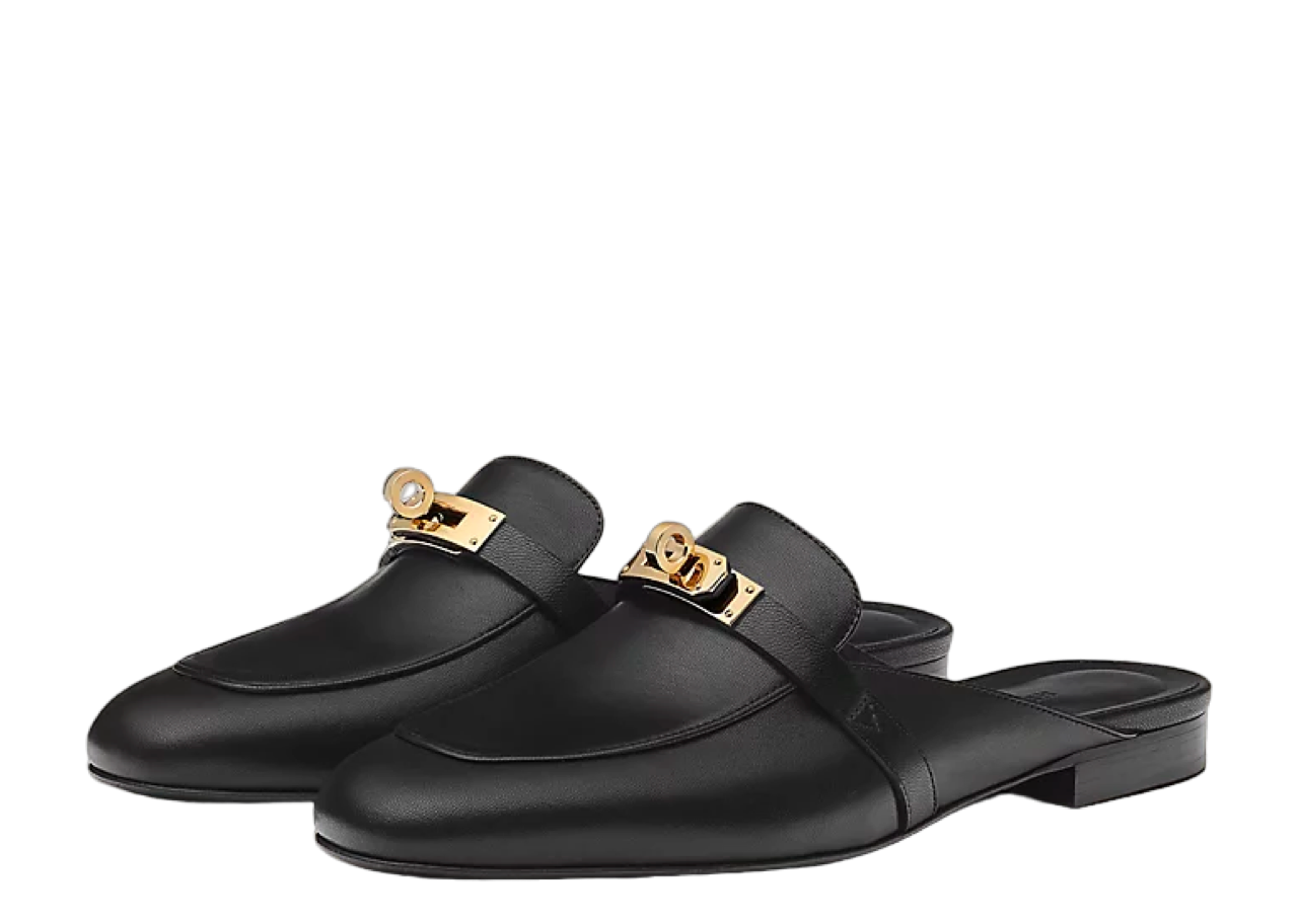 Hermes Oz Mules Sandal Black GHW  - photo 2
