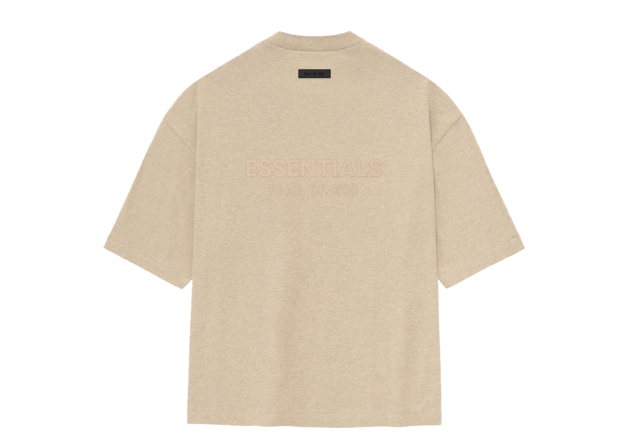 Fear Of God Essentials V-Neck T-shirt Gold Heather - photo 2