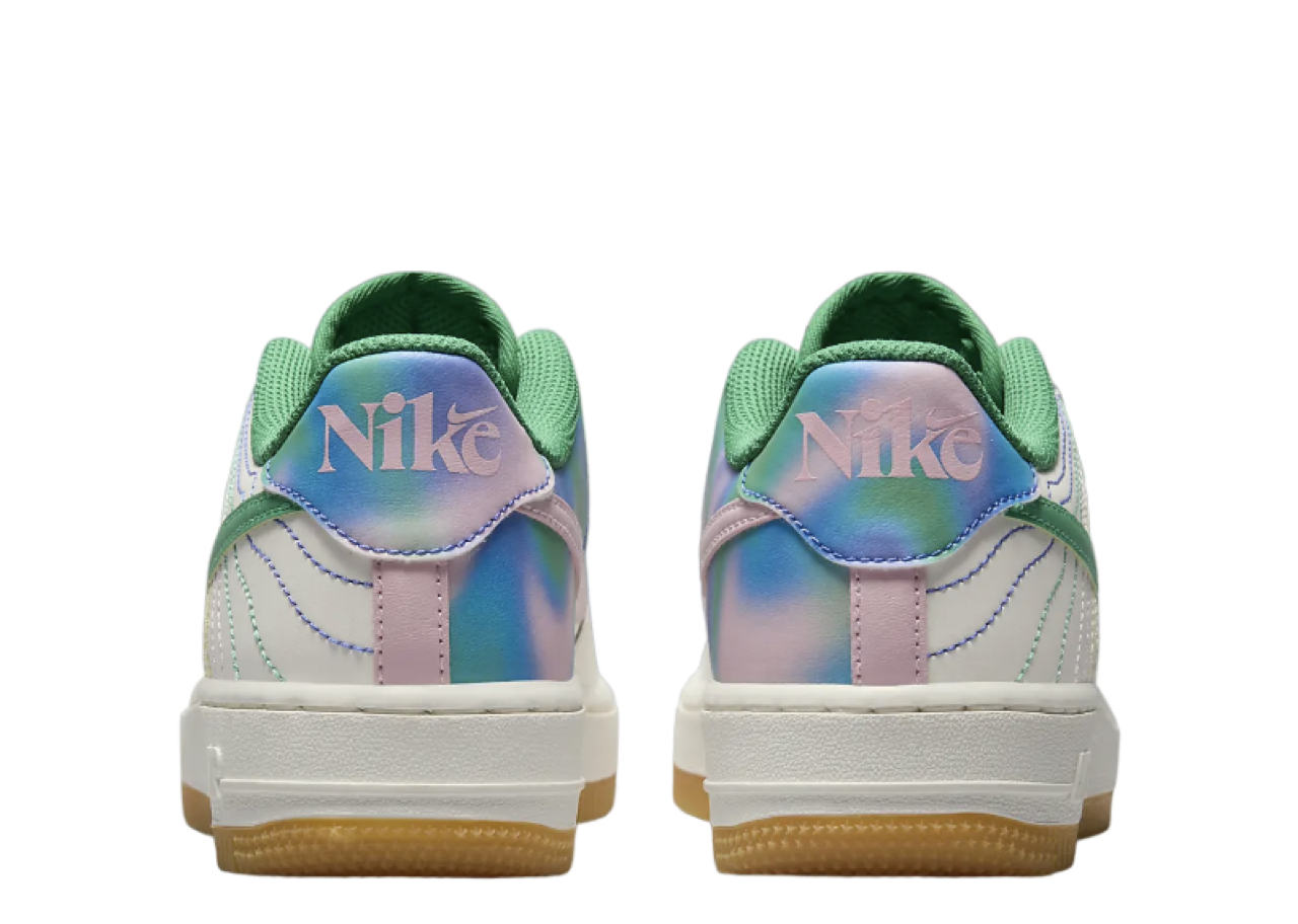 Nike Air Force 1 Low LV8 3 Heel Stitch Sail Stadium Green (Grade School) - photo 3