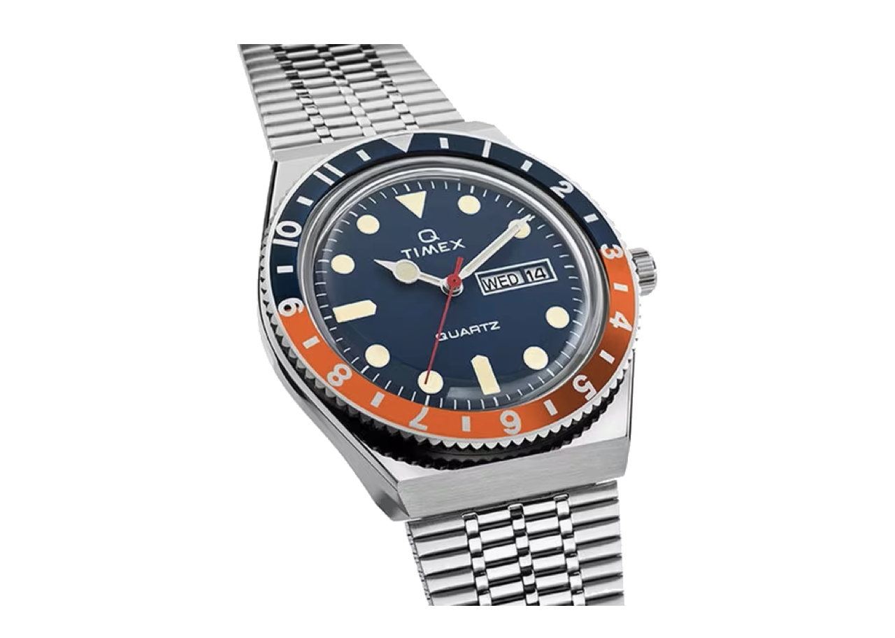 Timex Q Reissue Blue Dial Stainless Steel  - photo 2