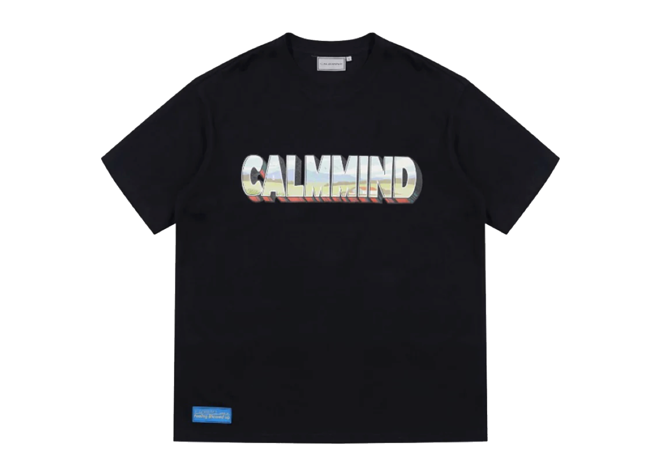 Calmmind Basic Oil Paint Monster Tee Black - photo 2