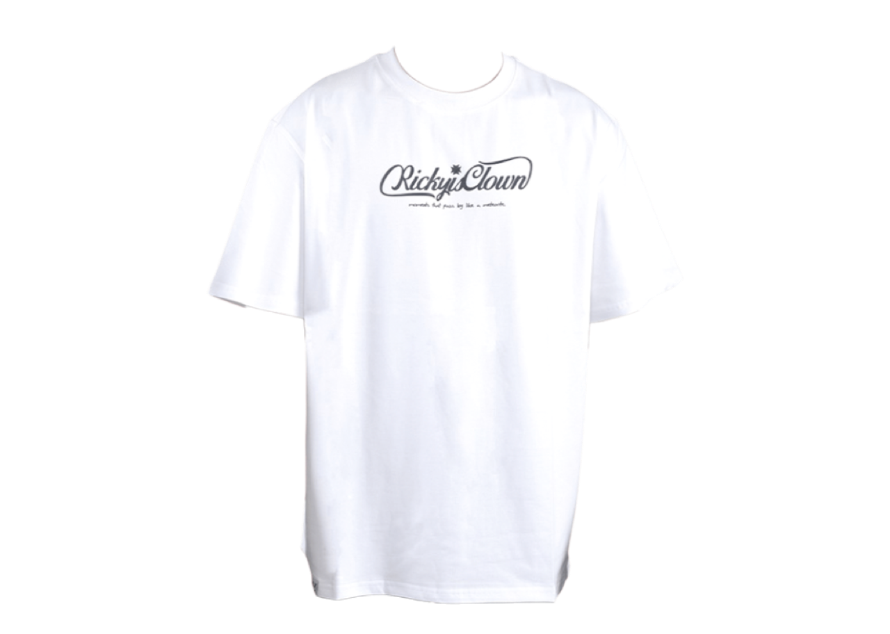 Ricky Is Clown Oil Painting Cross Tee White - photo 2