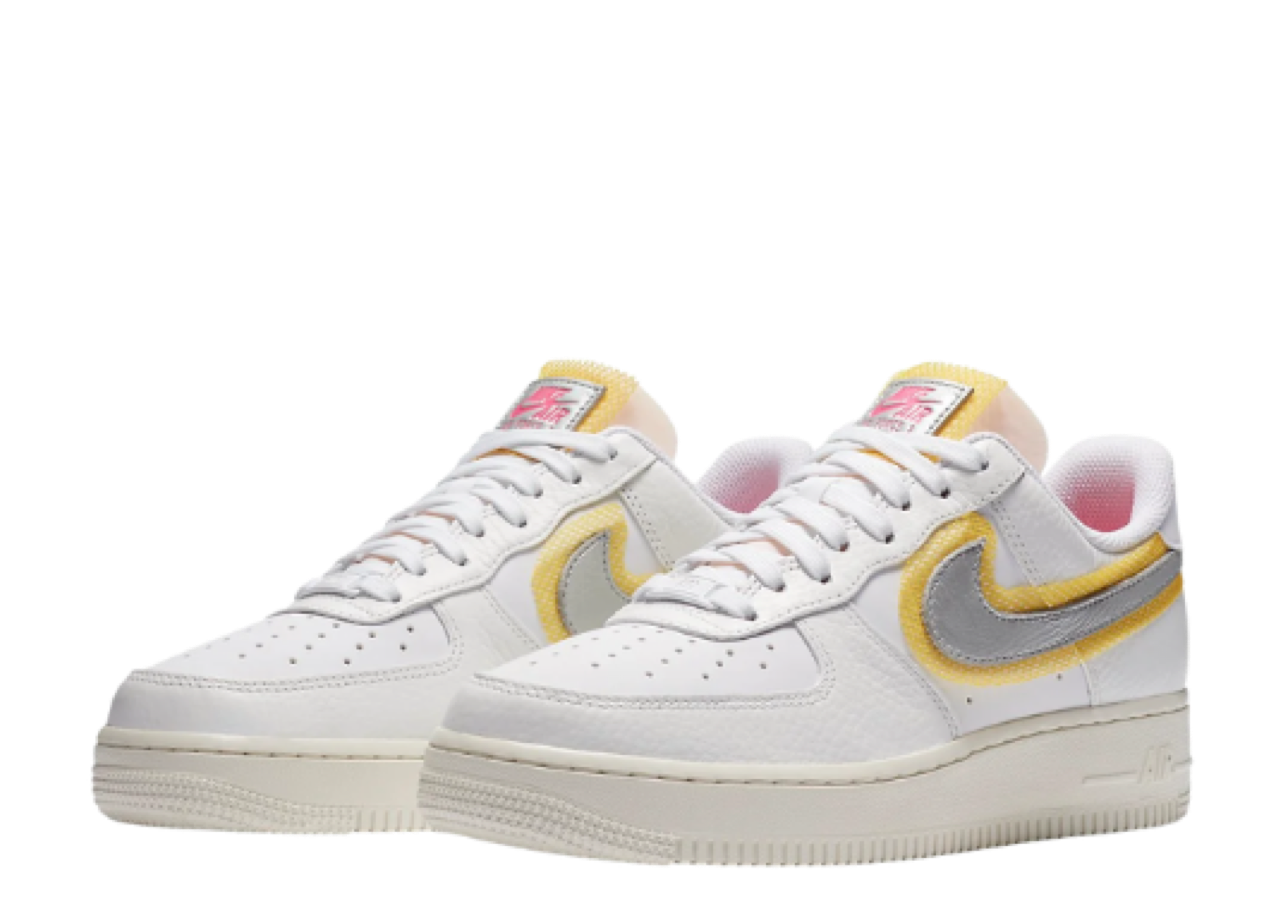 Nike Air Force 1 Low '07 LX White Metallic Silver Gold (Women's) - photo 2
