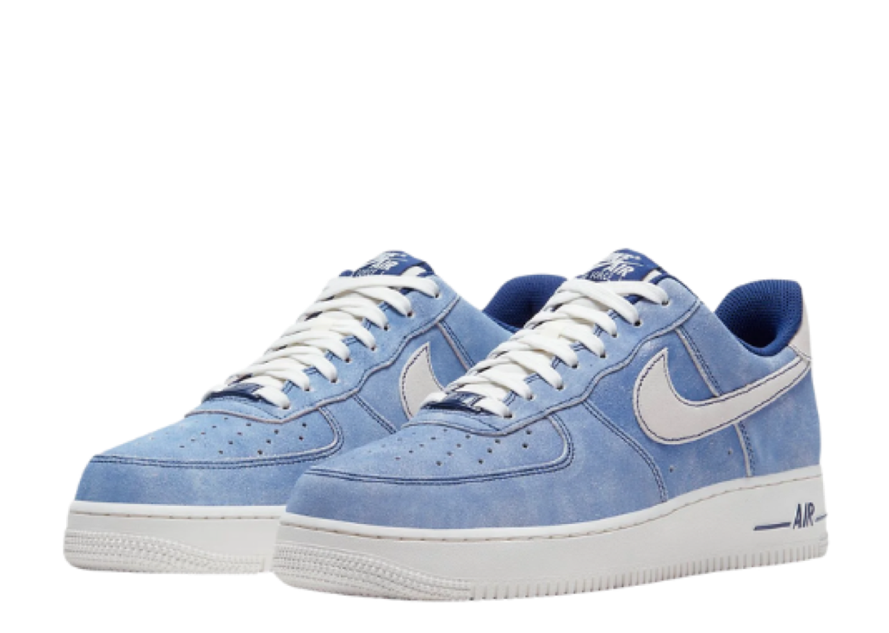 Nike Air Force 1 Low Dusty Blue Suede - photo 2