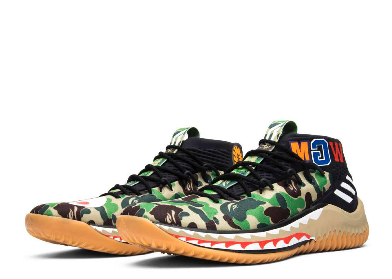 Adidas Dame 4 A Bathing Ape Camo - photo 2