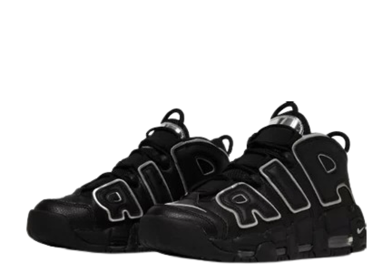Nike Air More Uptempo Black Silver (Women's) - photo 2