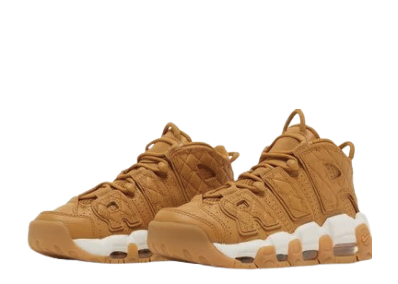 Nike Air More Uptempo Quilted Wheat Gum Light Brown (Women's) - photo 2