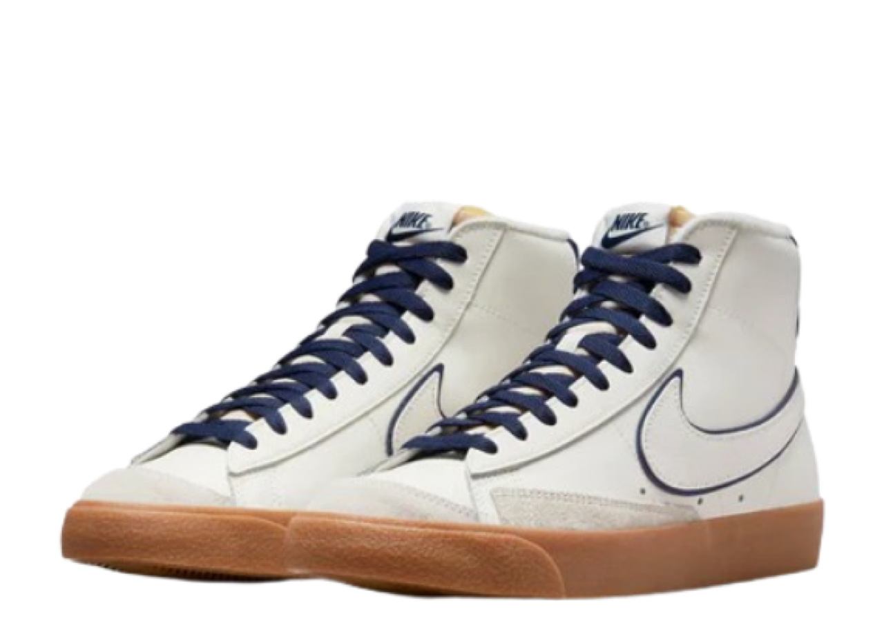 Nike Blazer Mid '77 Premium 'Sail Navy Gum' - photo 2