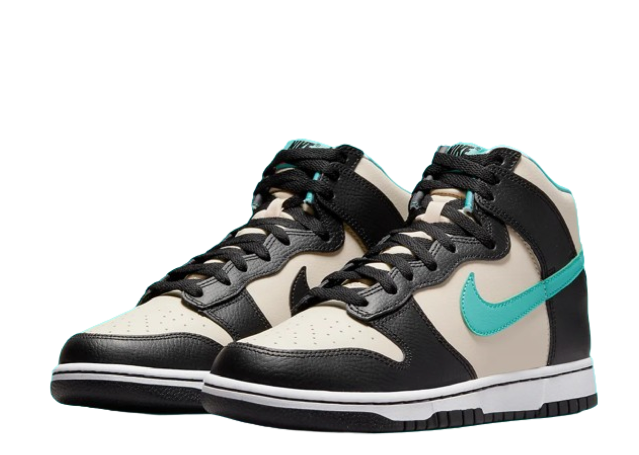 Nike Dunk High EMB Beige Black Washed Teal - photo 2