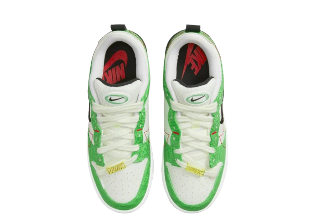 Nike Dunk Low Disrupt 2 Just Do It Snakeskin Green (Women's) - photo 3