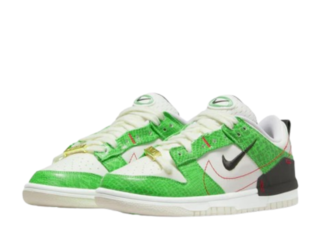 Nike Dunk Low Disrupt 2 Just Do It Snakeskin Green (Women's) - photo 2