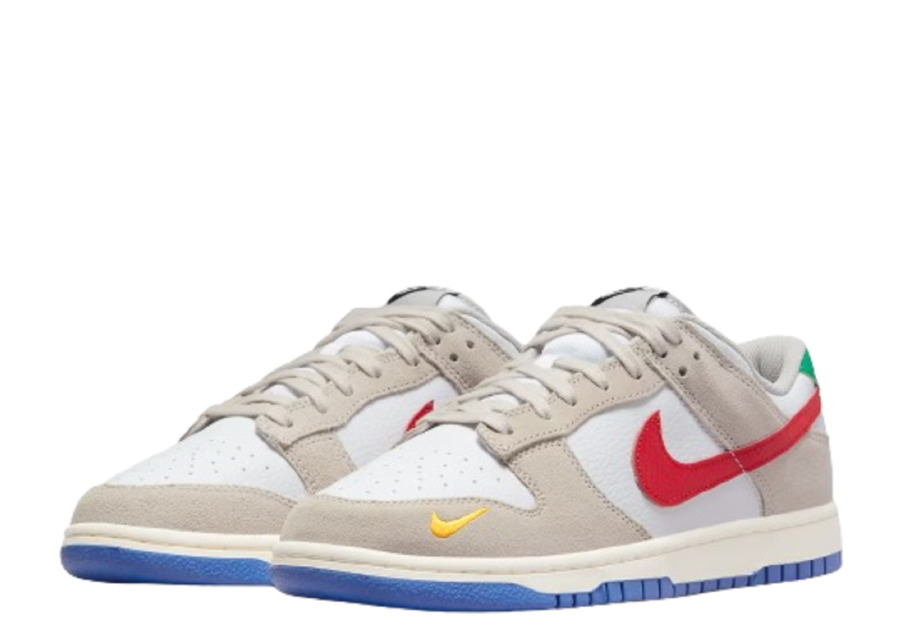 Nike Dunk Low Light Iron Ore Red Blue - photo 2