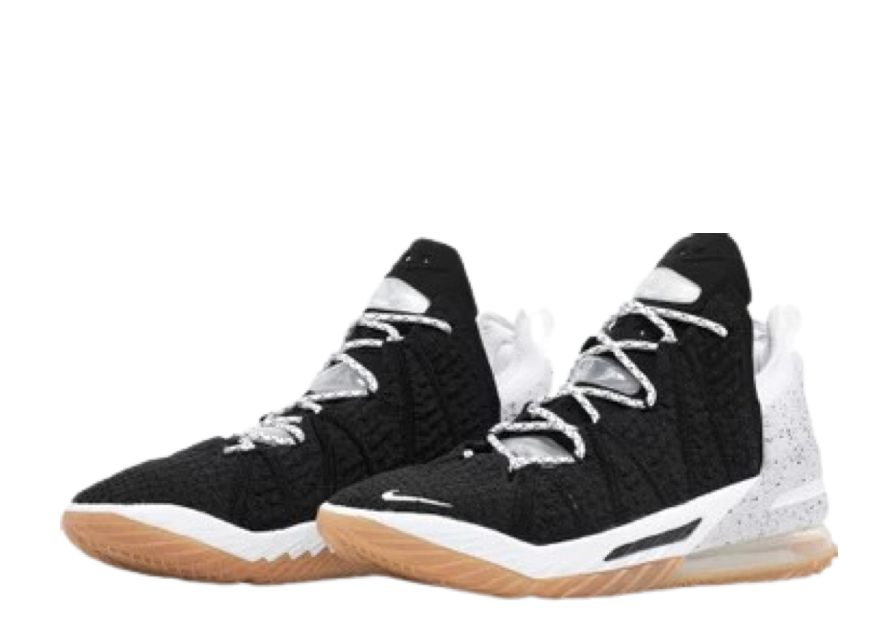 Nike LeBron 18 Black White Gum - photo 2