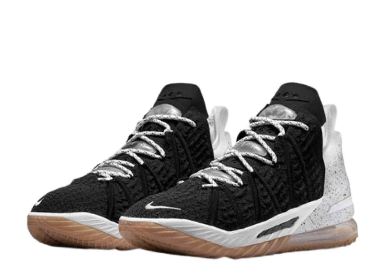 Nike LeBron 18 EP Black White Gum - photo 2