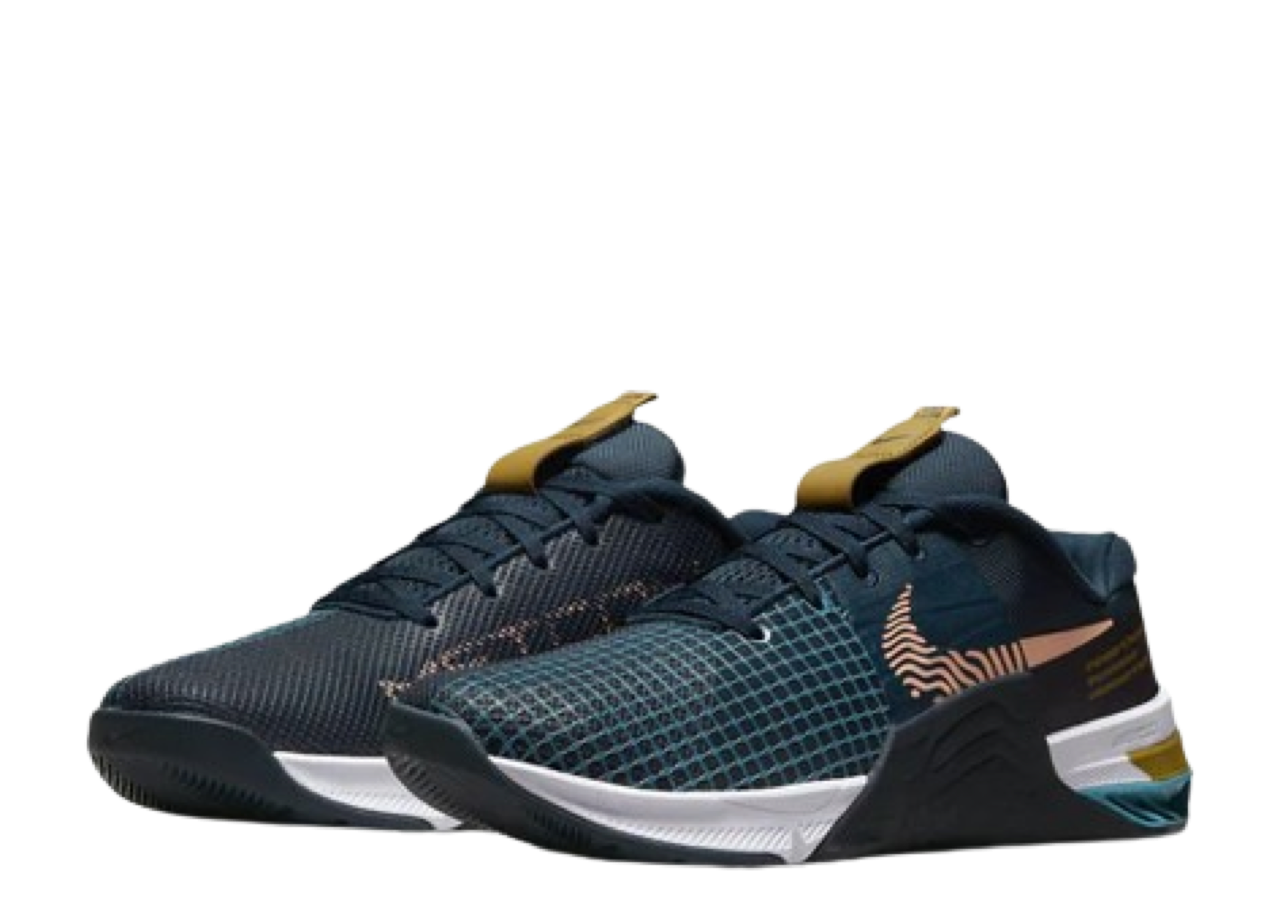 Nike Metcon 8 Armory Navy Obsidian Cerulean Arctic Orange - photo 2