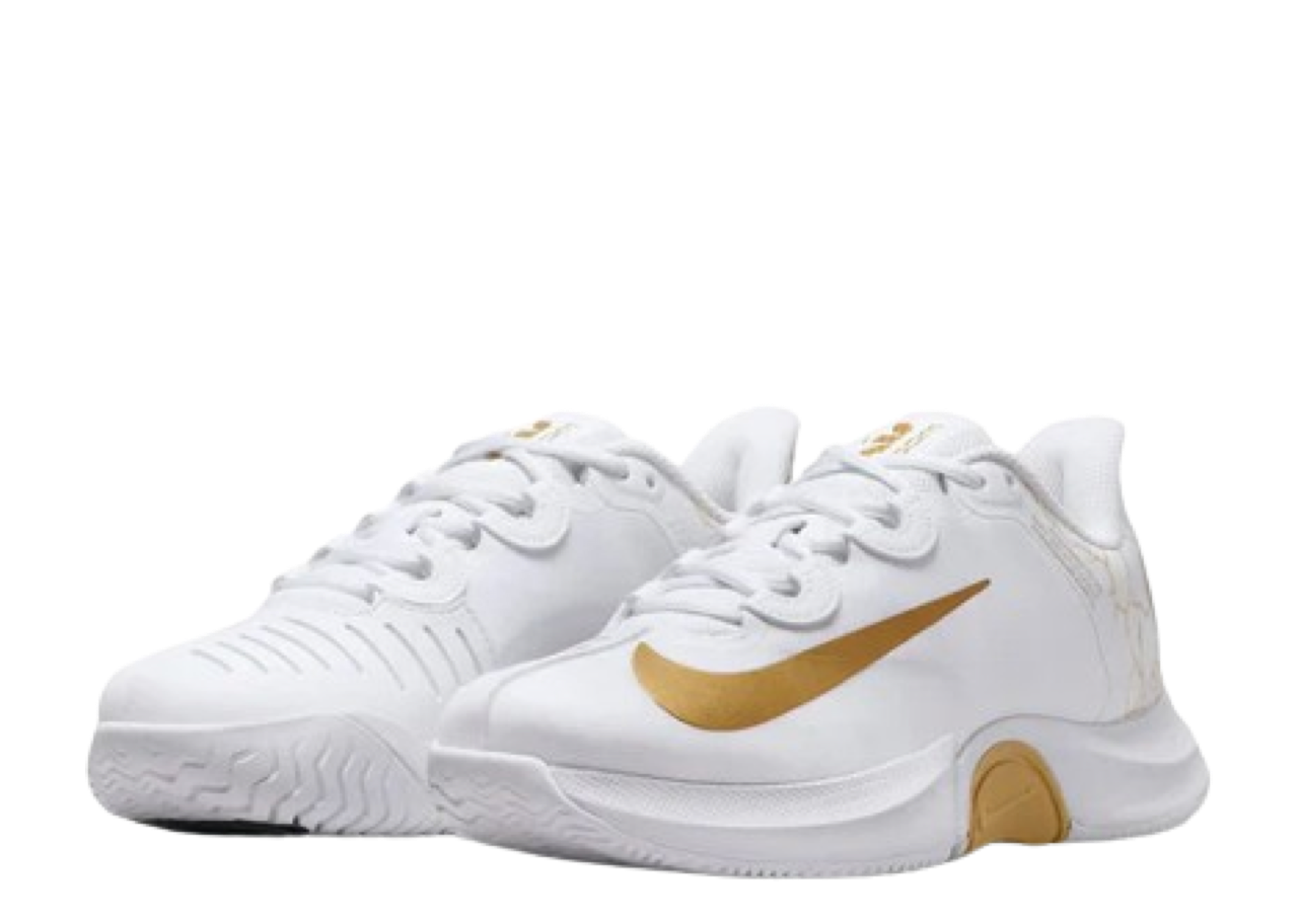 Nike Naomi Osaka x Wmns NikeCourt Air Zoom GP Turbo 'White Metallic Gold' - photo 2