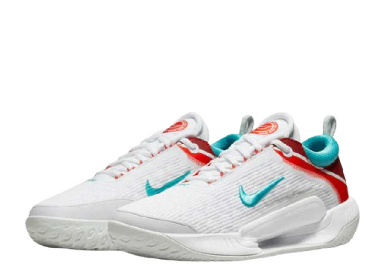 Nike NikeCourt Zoom NXT 'White Habanero Red Washed Teal' - photo 2