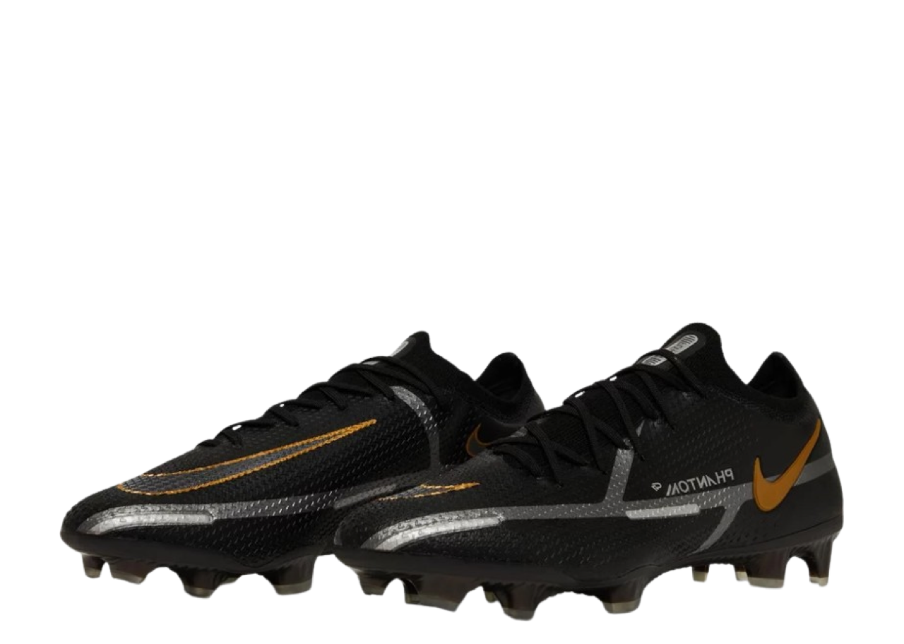 Nike Phantom GT2 Elite FG Black Metallic Dark Grey Metallic Gold - photo 2