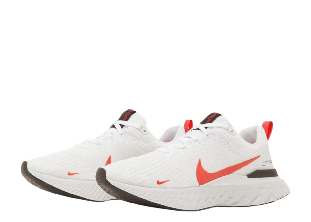 Nike React Infinity Run Flyknit 3 White Light Crimson - photo 2