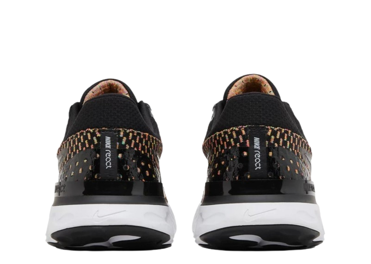 Nike React Infinity Run Flyknit 3 Black Multi - photo 3