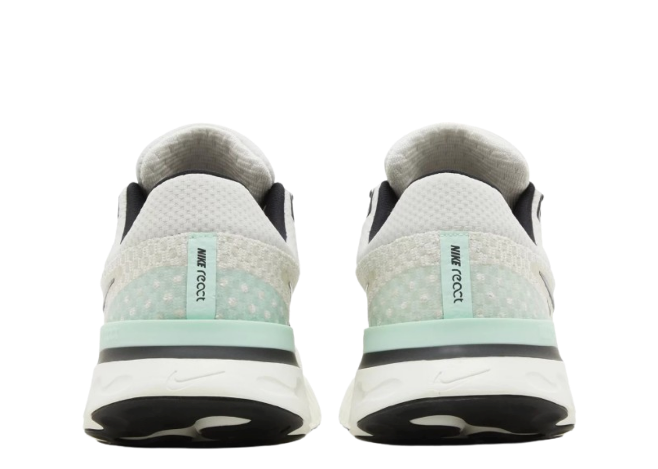 Nike React Infinity Run Flyknit 3 Phantom Black Mint - photo 3