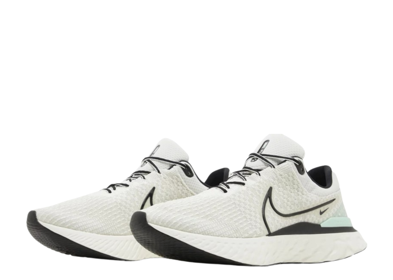 Nike React Infinity Run Flyknit 3 Phantom Black Mint - photo 2