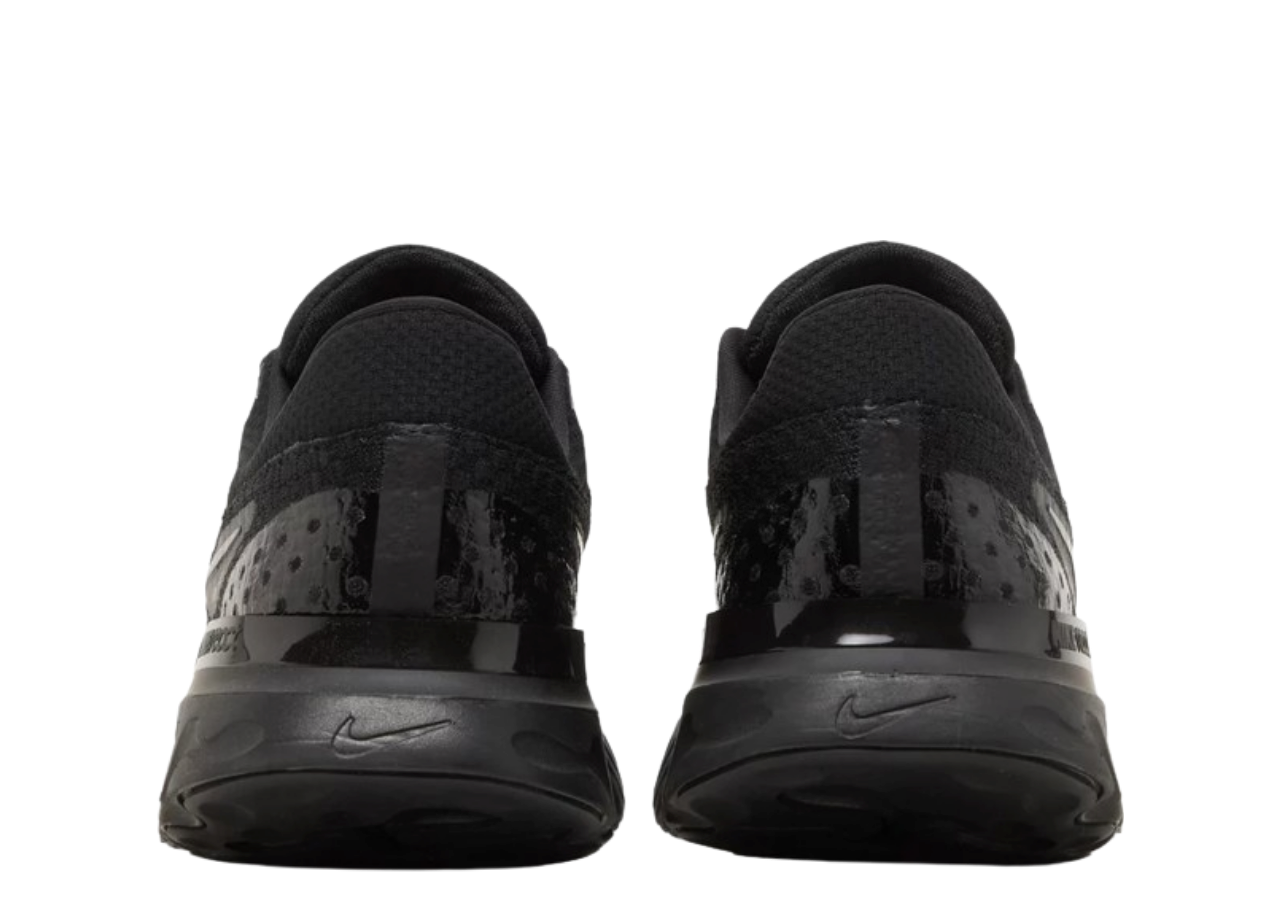 Nike React Infinity Run Flyknit 3 Triple Black - photo 3
