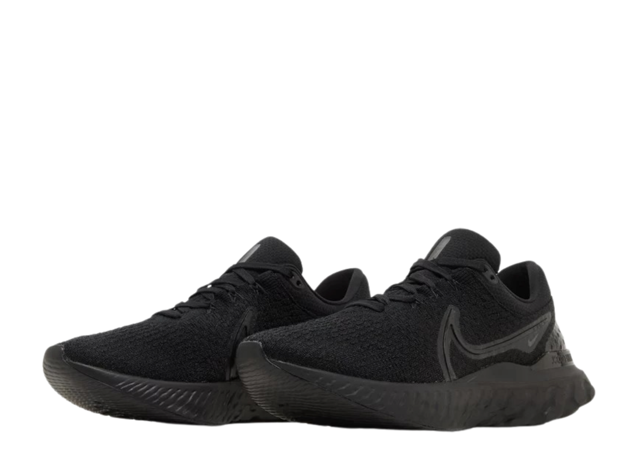 Nike React Infinity Run Flyknit 3 Triple Black - photo 2