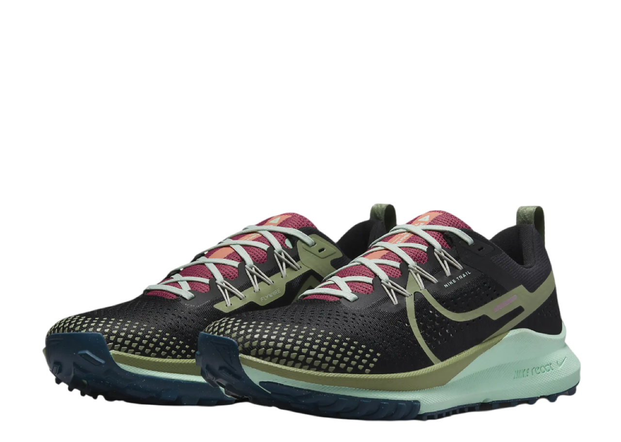 Nike React Pegasus Trail 4 Black Mint Foam Alligator - photo 2