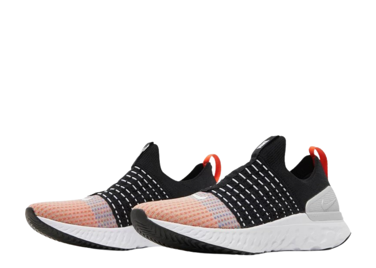 Nike React Phantom Run Flyknit 2 Black Team Orange - photo 2