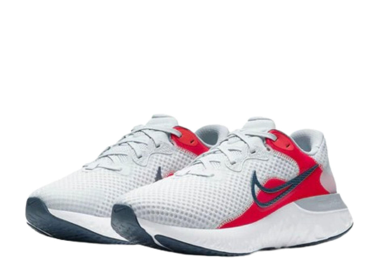 Nike Renew Run 2 Pure Platinum Chile Red - photo 2